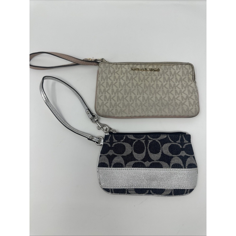 BUNDLE‎ Of 2 Wristlets - Michael Kors And Coach Wristlet Denim